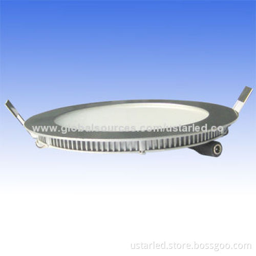 10W Emergency LED Panel Lights, >80CRI, AC 85-265V, 850-900lm, 160mm Cutout, Emergency 30-180min